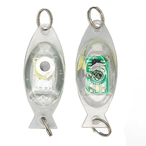 LED Fishing Lure Light - 10Pcs Eye Shape Deep Drop