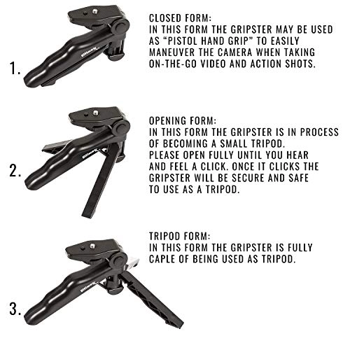 GR III + SDXC Memory Card + Tabletop/Pistol Grip Tripod + Cleaning Pen + Dust Blower + Microfiber Cleaning Cloth