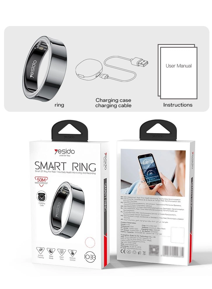 Smart Ring - Waterproof 24H Detection Health Monitoring