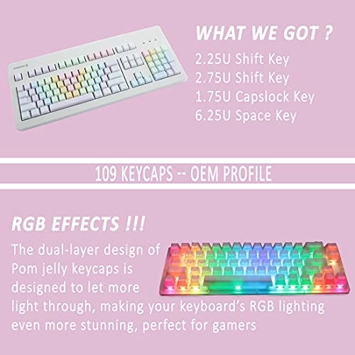 POM Jelly Keycaps - 109 Keys
