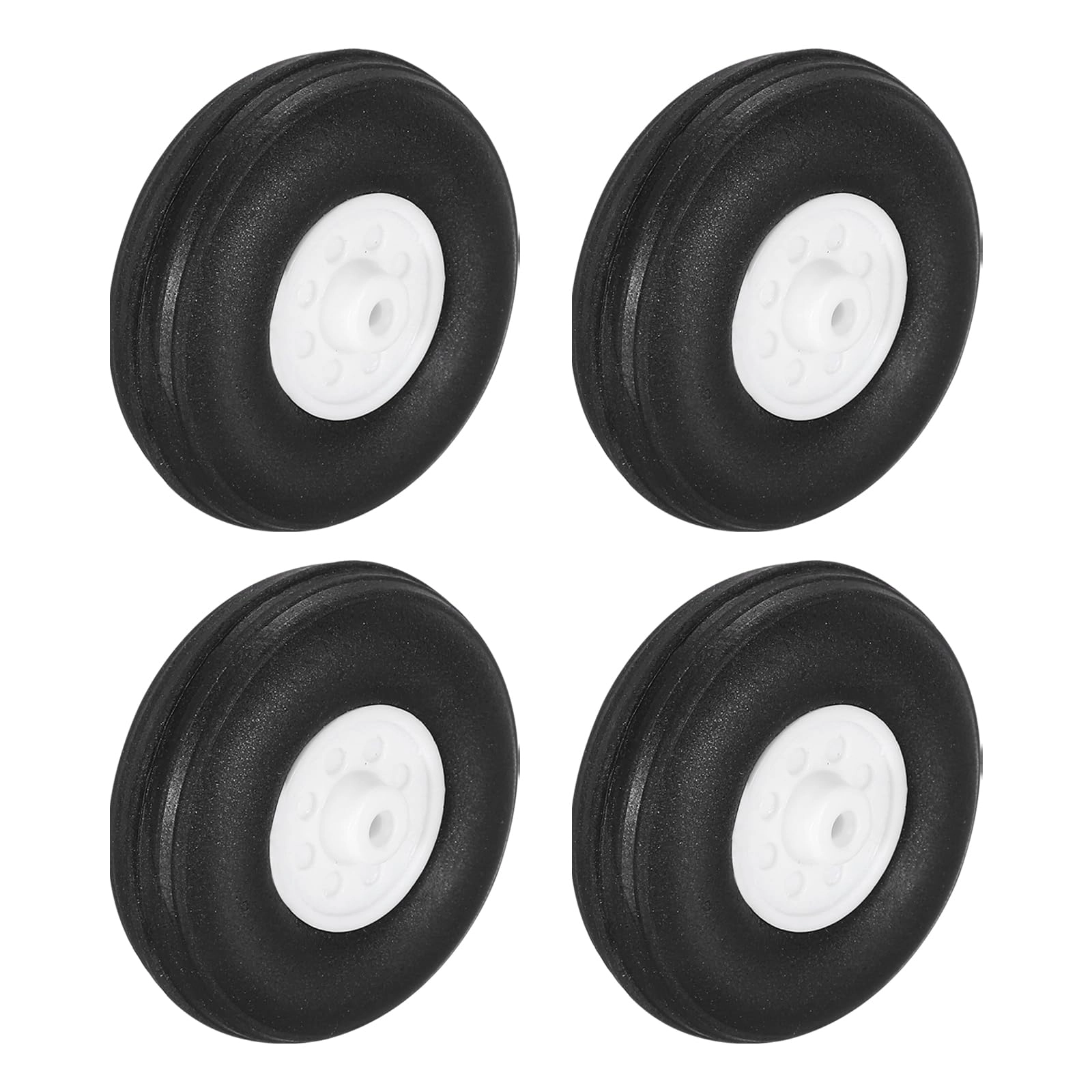 SourcingMap RC Airplane Wheels - 4 Pcs 1.3 Inch PU Sponge