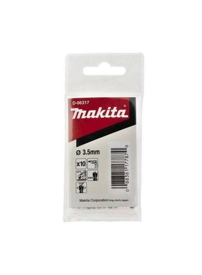 Makita D-06317 - HSS 10 piece(s) 3.5 millimeter