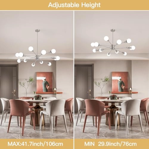 Sputnik Pendant Chandelier - Dimmable