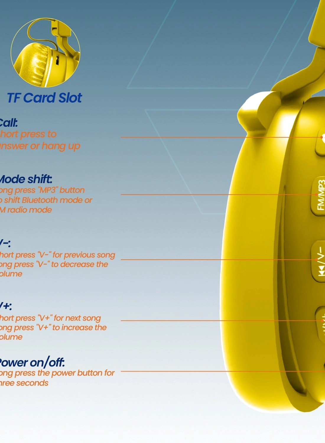 MX-WH016 Wireless Headphone