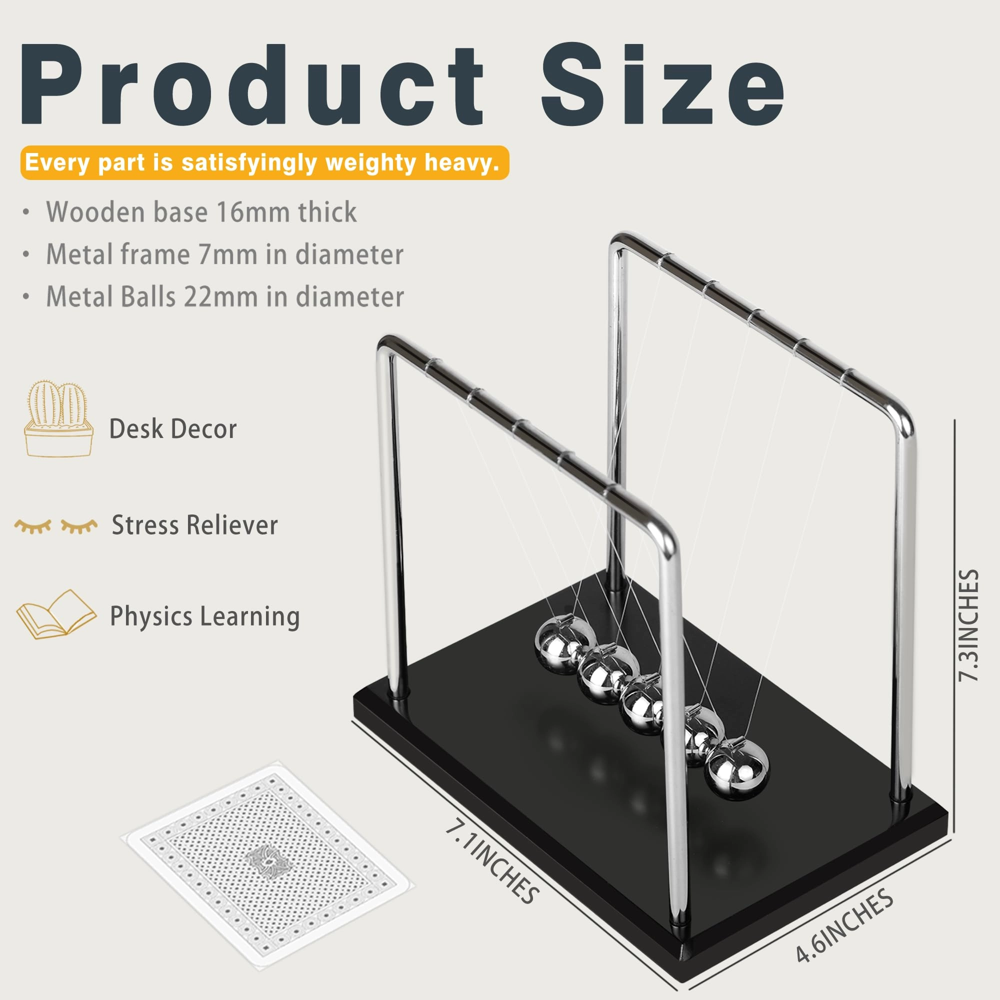 Newtons Cradle - Science 5 Balls