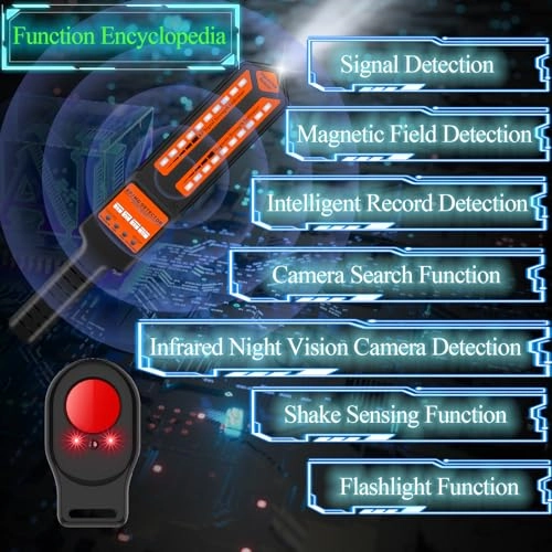 Hidden Camera Detector - black Battery Powered