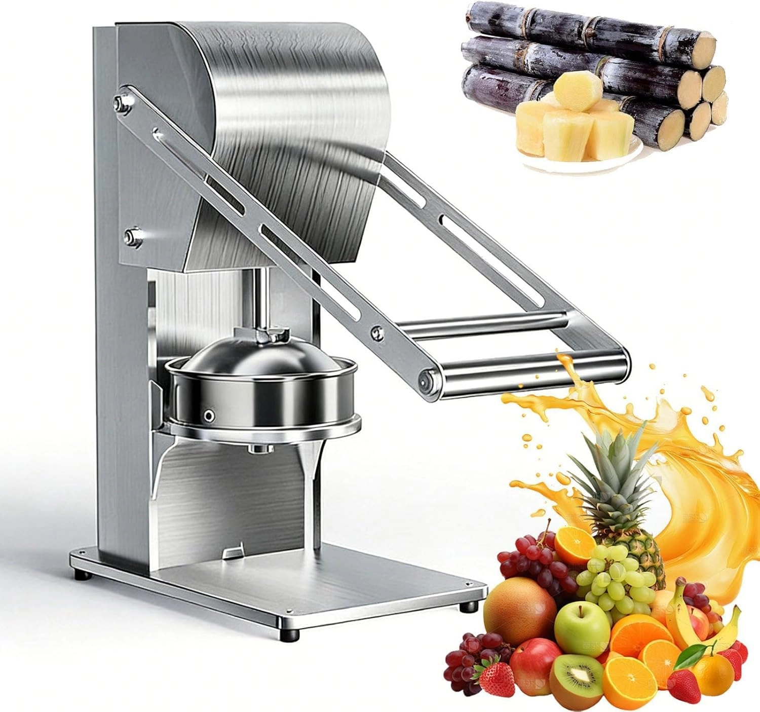 Manual Juicer Machine - Hand Press Detachable Design