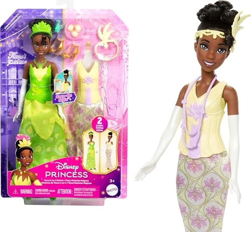 Tiana Fashion Doll - 2-in-1 9 Accessories Ages 3+