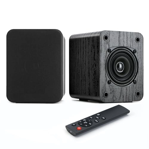 Saiyin Powered Bluetooth Bookshelf Speakers - 40W