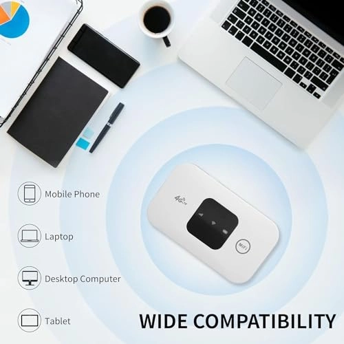 4G LTE WiFi Hotspot Router - 4G LTE Dual-Band 300Mbps