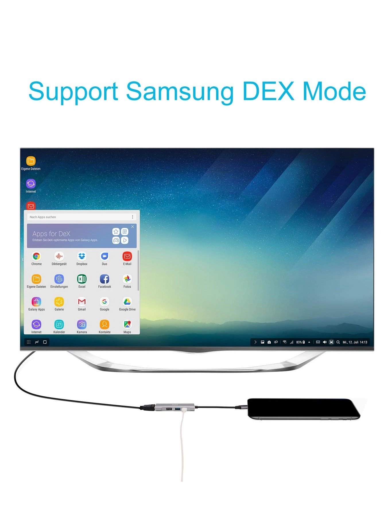 USB C-Type to HDMI Digital AV Multi-Port 4-in-1 Hub