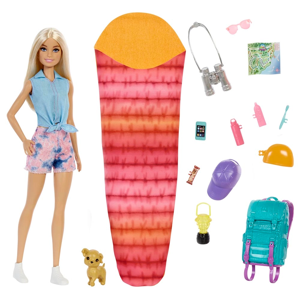 Camping Dolls - Malibu Brooklyn 10+ Accessories Ages 3+