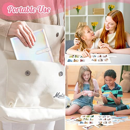 3.5x2.3" 360 Pockets Hard PU Leather Photo Album