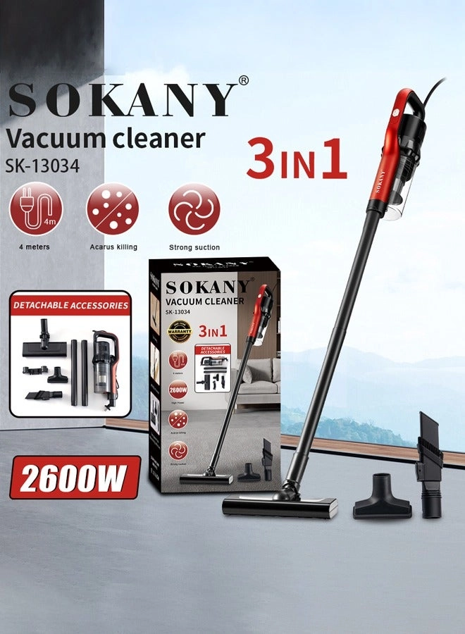 3 IN 1 Handheld Stick Vacuum Cleaner - 2600 W 4 m