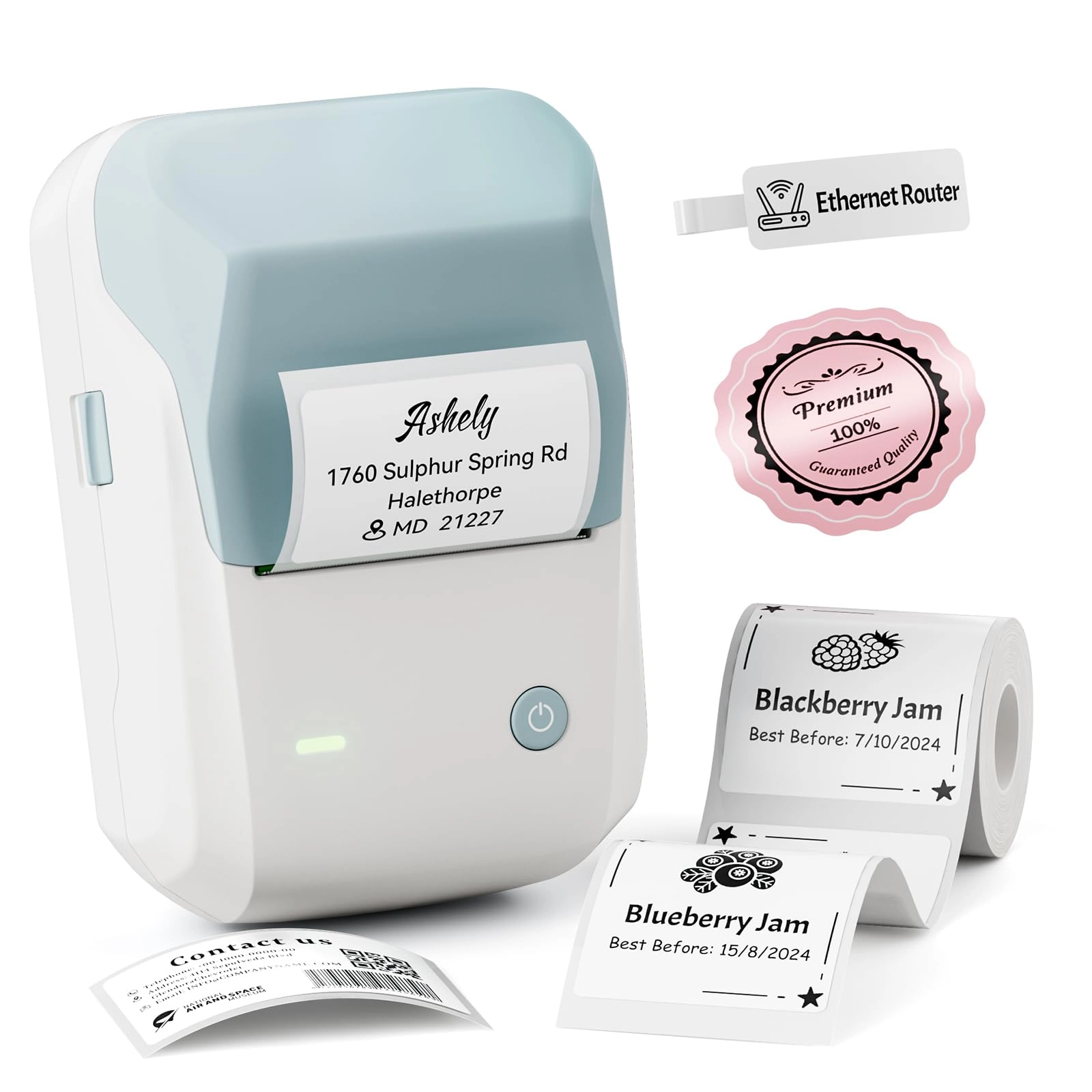 B1 - Label Maker 50*30mm Labels Space Blue