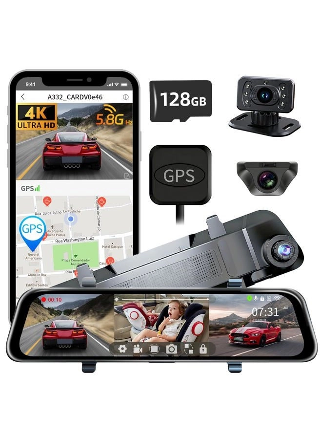 L09 Mirror Dash Cam - 4K 2.5K 1080P