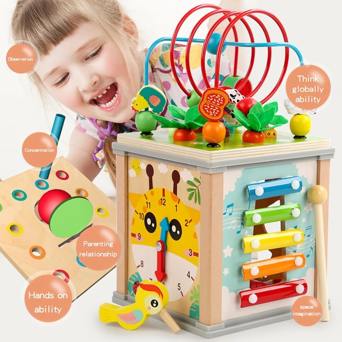 Jace 10 in 1 Multifunctional Activity Cube - 1+