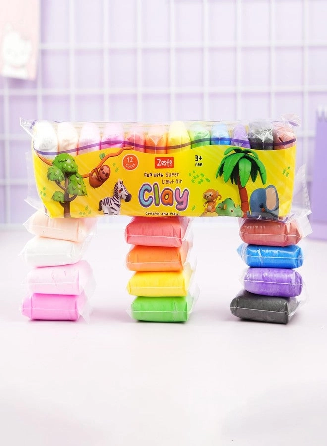Super Light Air Clay - for Kids with Sculpting Tools 36pcs.