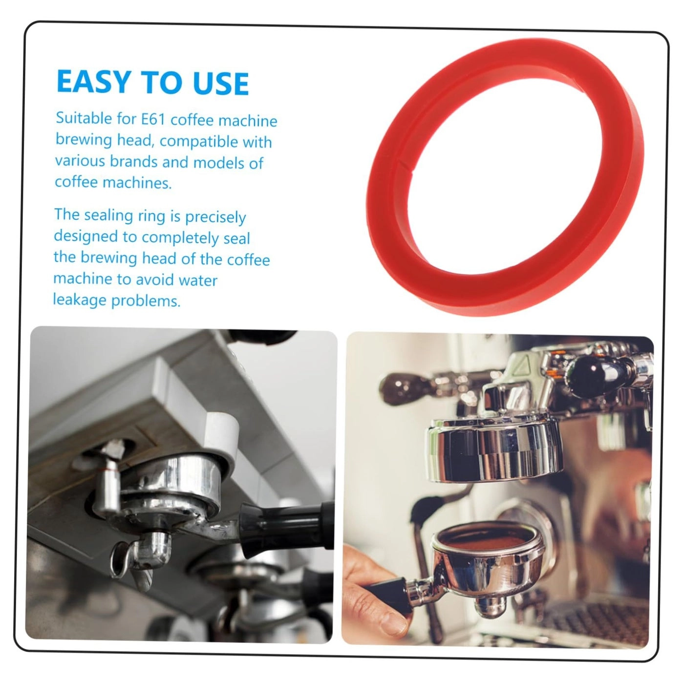 Group Head Gasket Seal Ring - Red 7.30X7.30X0.80cm