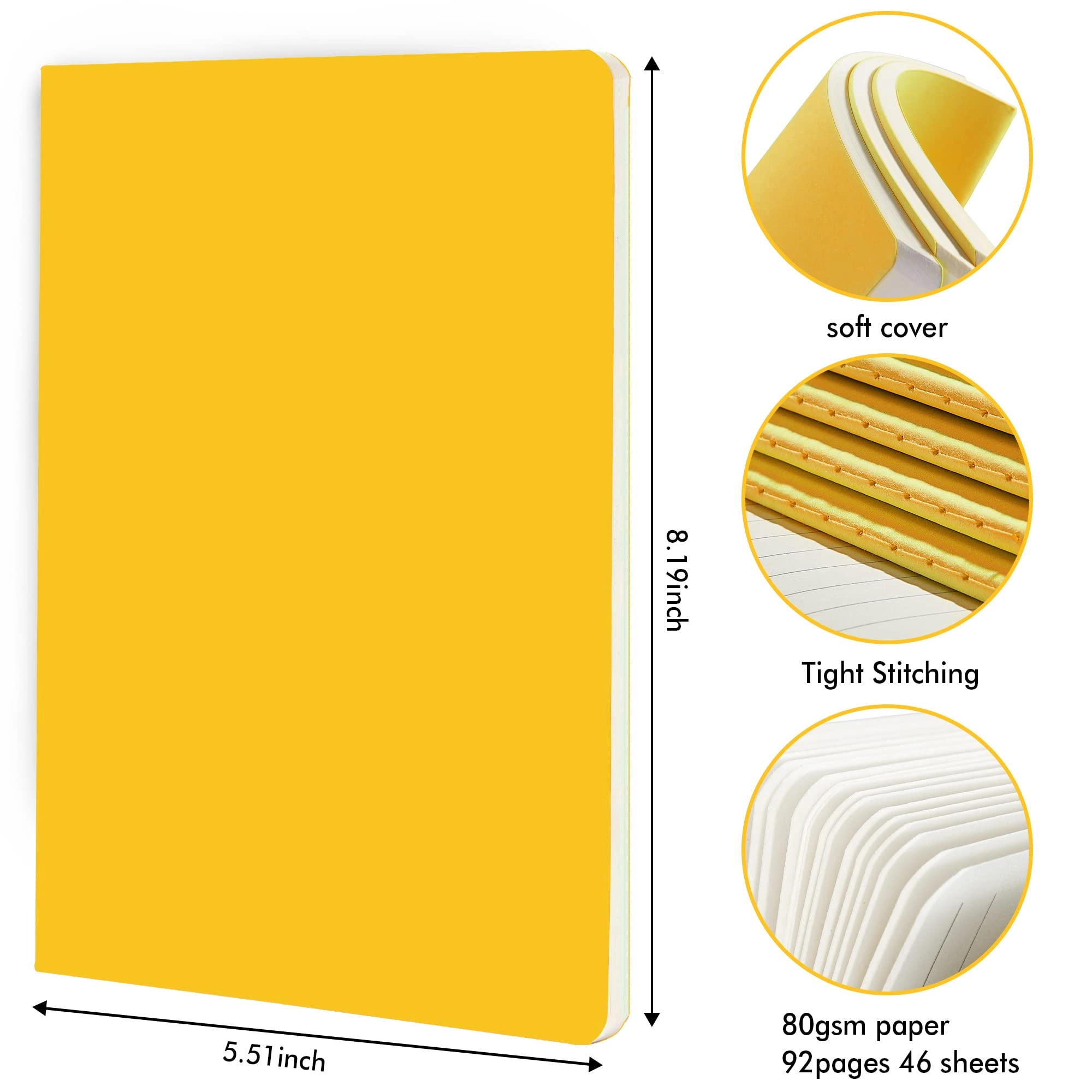 Soft Cover Notebook A5 Softcover - Lined 46 Sheets