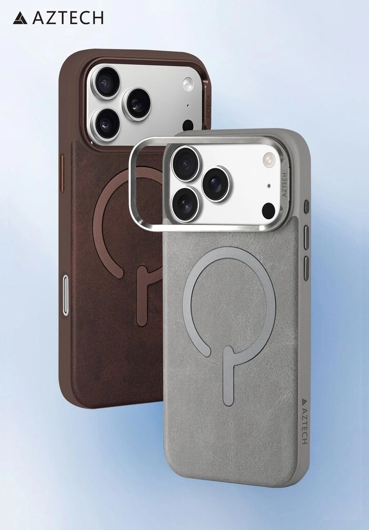 Premium Leather Case Full-Wrap Magnetic Cover with MagSafe for iPhone 17 Pro