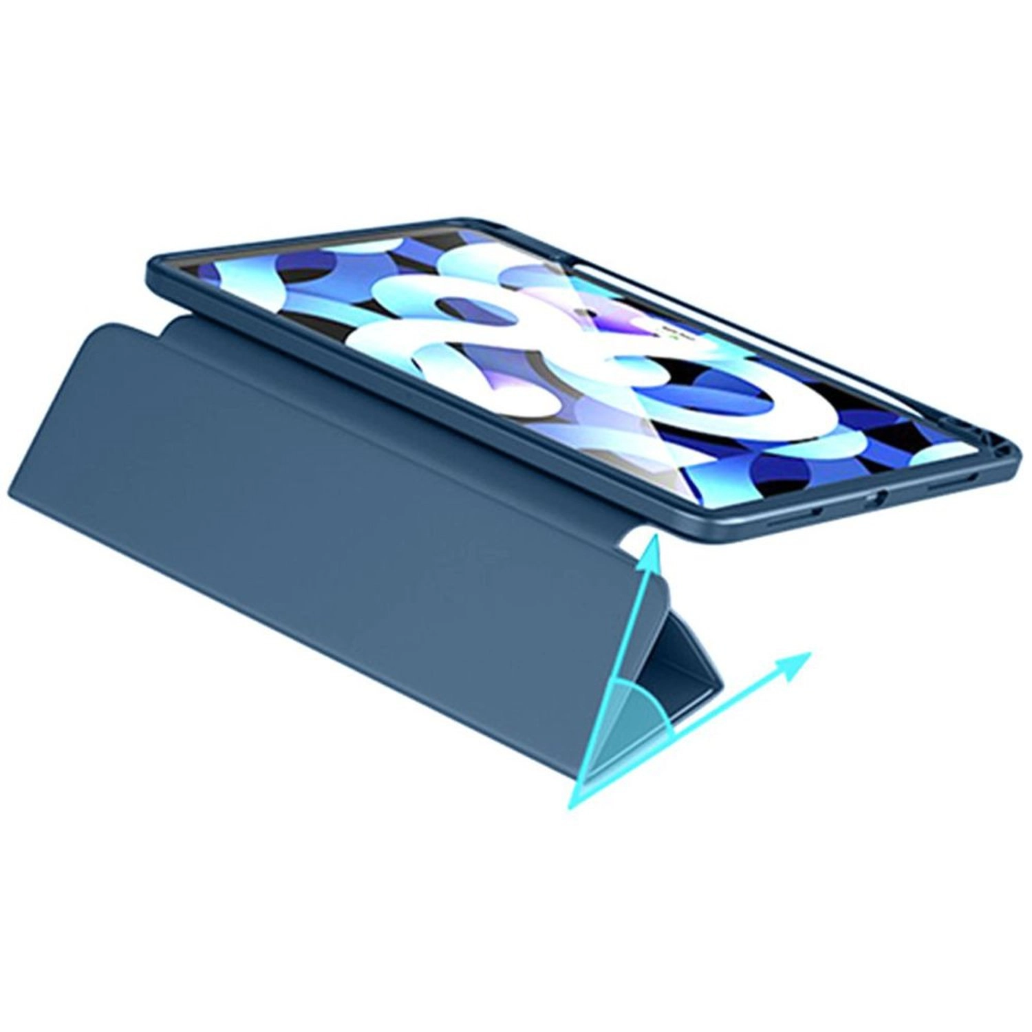 Tri-Fold Case with Pencil Holder for Apple iPad 10.2/10.5-inch