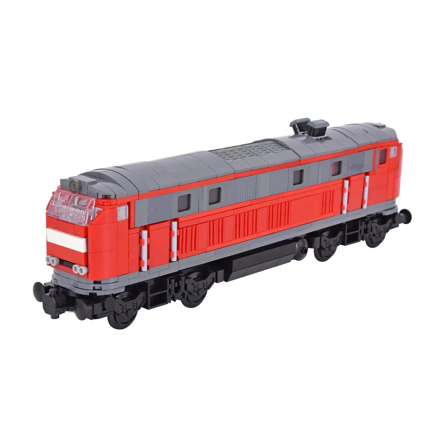 MXIZYDAOY Train Building Block Carriage Kit - Single Rail Car Model Compatible with All Major Brick Brands