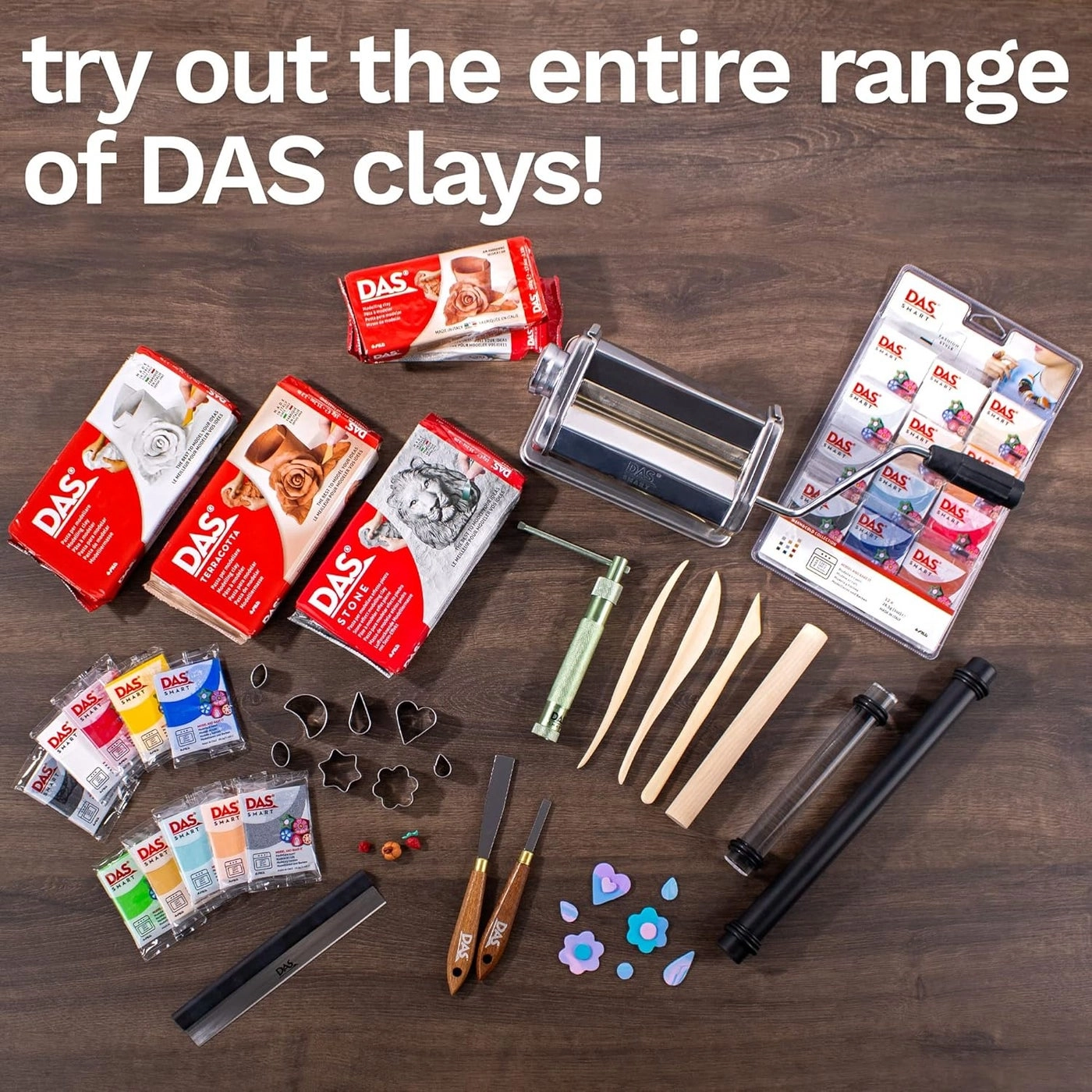 Modelling Clay Tools - hardwood 7-piece