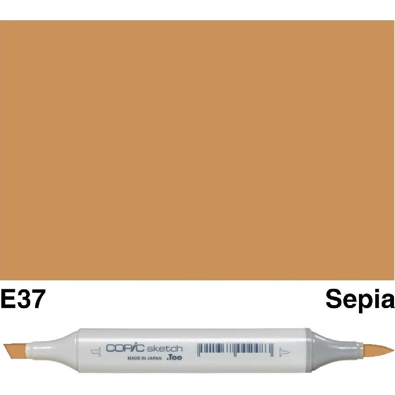Copic Sketch E-37 - Sepia Twin Tip