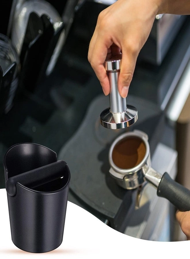 Coffee Knock Box - 4.8 inches Black Set