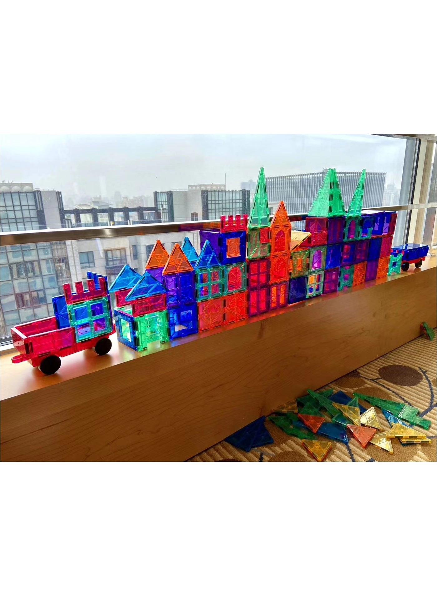 Magnetic Building Tiles Set - 3+ 78 pieces
