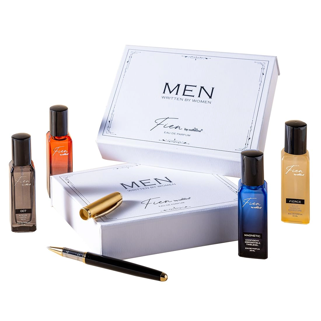 Helios Packaging Pvt. Ltd. 007 - 20ml Eau de Parfum + Fierce - 20ml + Slow Kiss - 20ml + Magnetic - 20ml