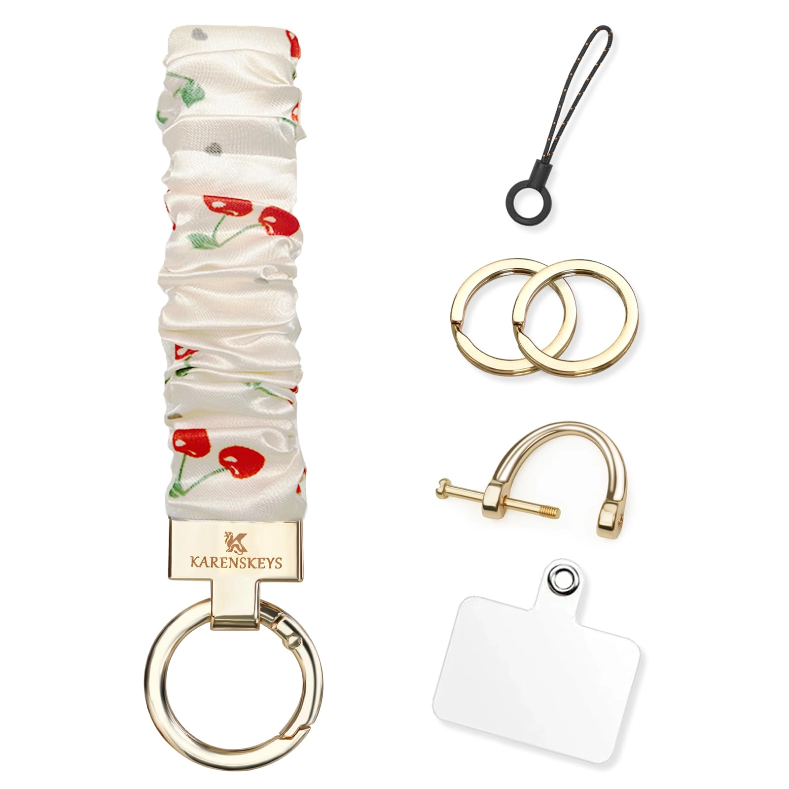 karenskeys Scrunchie Keychain Wristlet - Colour