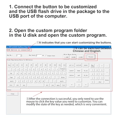 Programmable USB Macro Keyboard - Wired