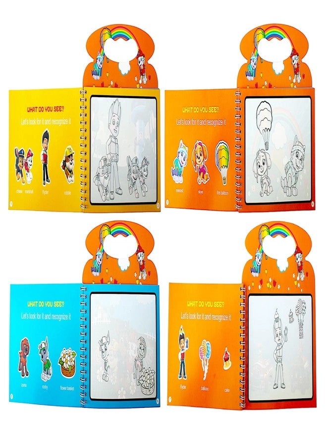 Children's Cartoon Water Magic Painting Book - with Marker 15 Different Exploration Scenes Combo