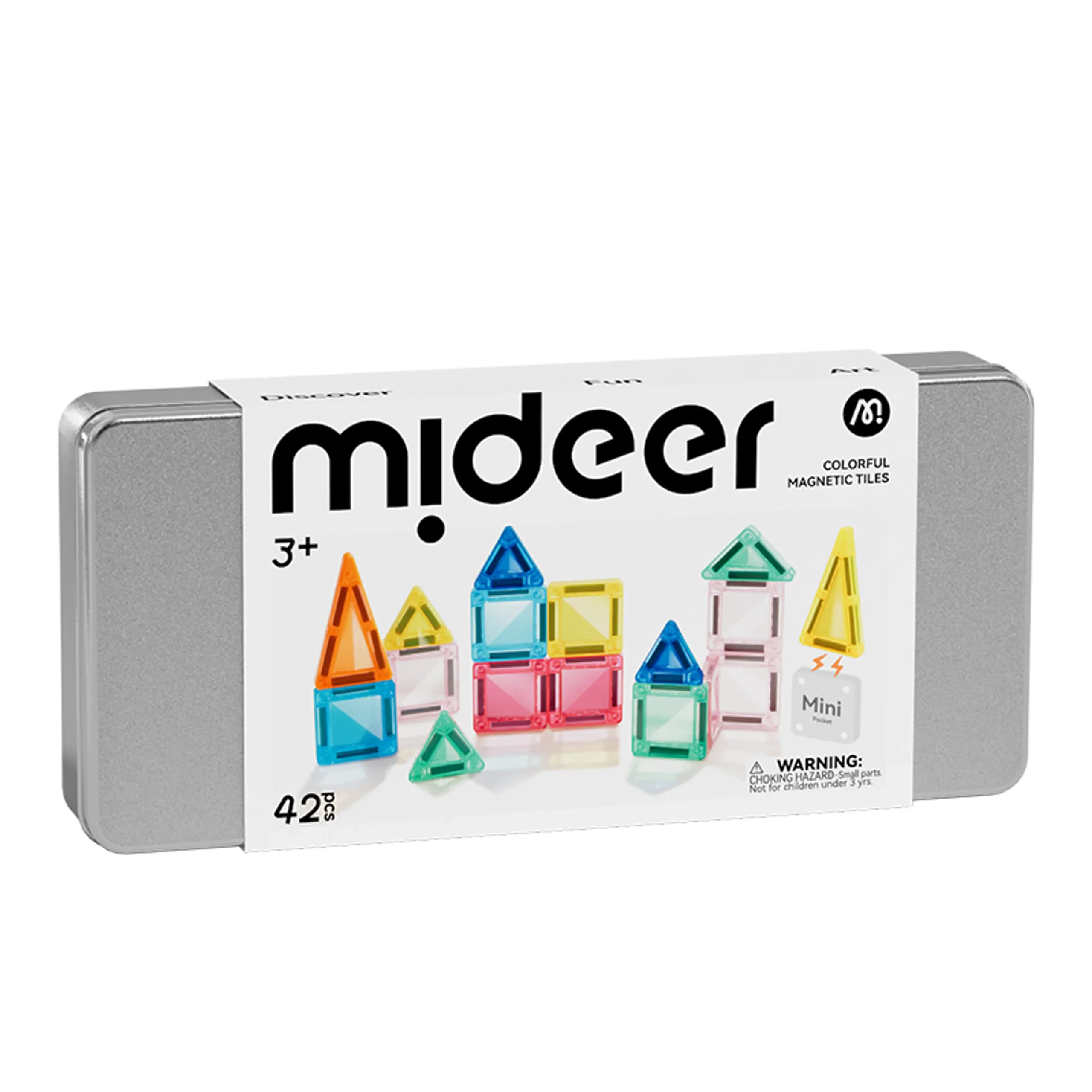 MIDEER Mini Magnetic Tiles - 42 pcs