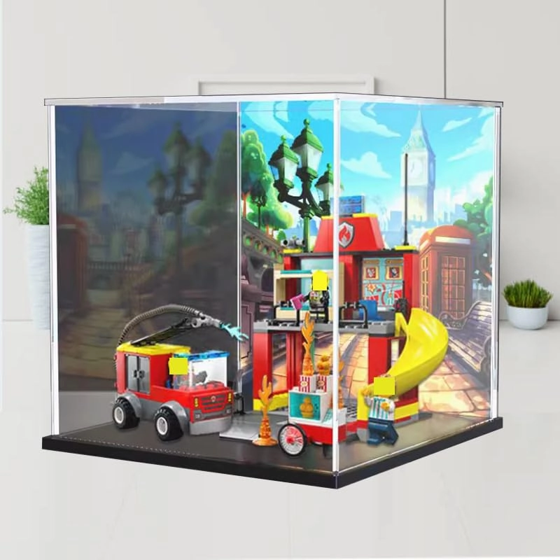 Clear Acrylic Display Case - Lego City