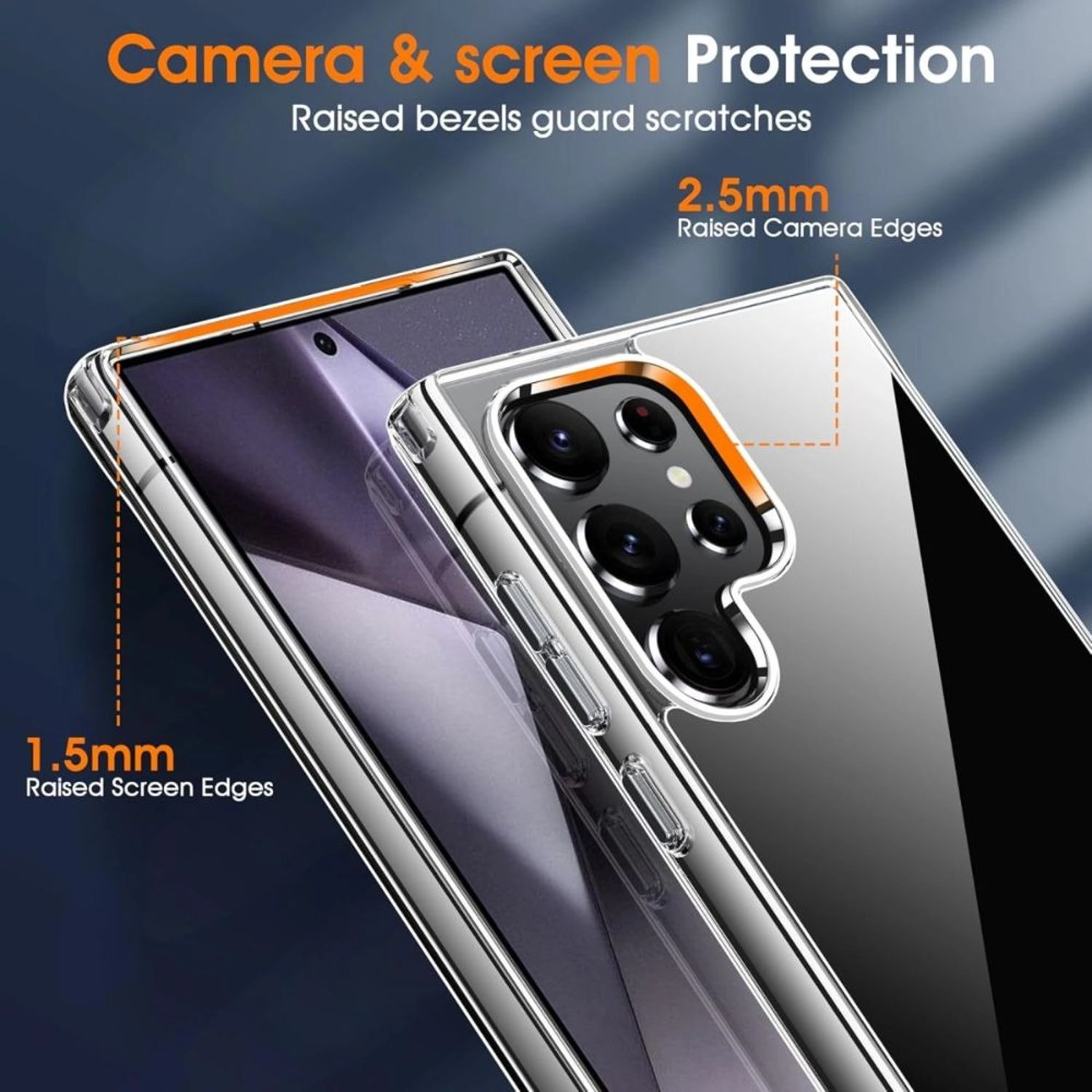 Clear Case for Galaxy S24 Ultra - Slim Shockproof Anti-Yellow