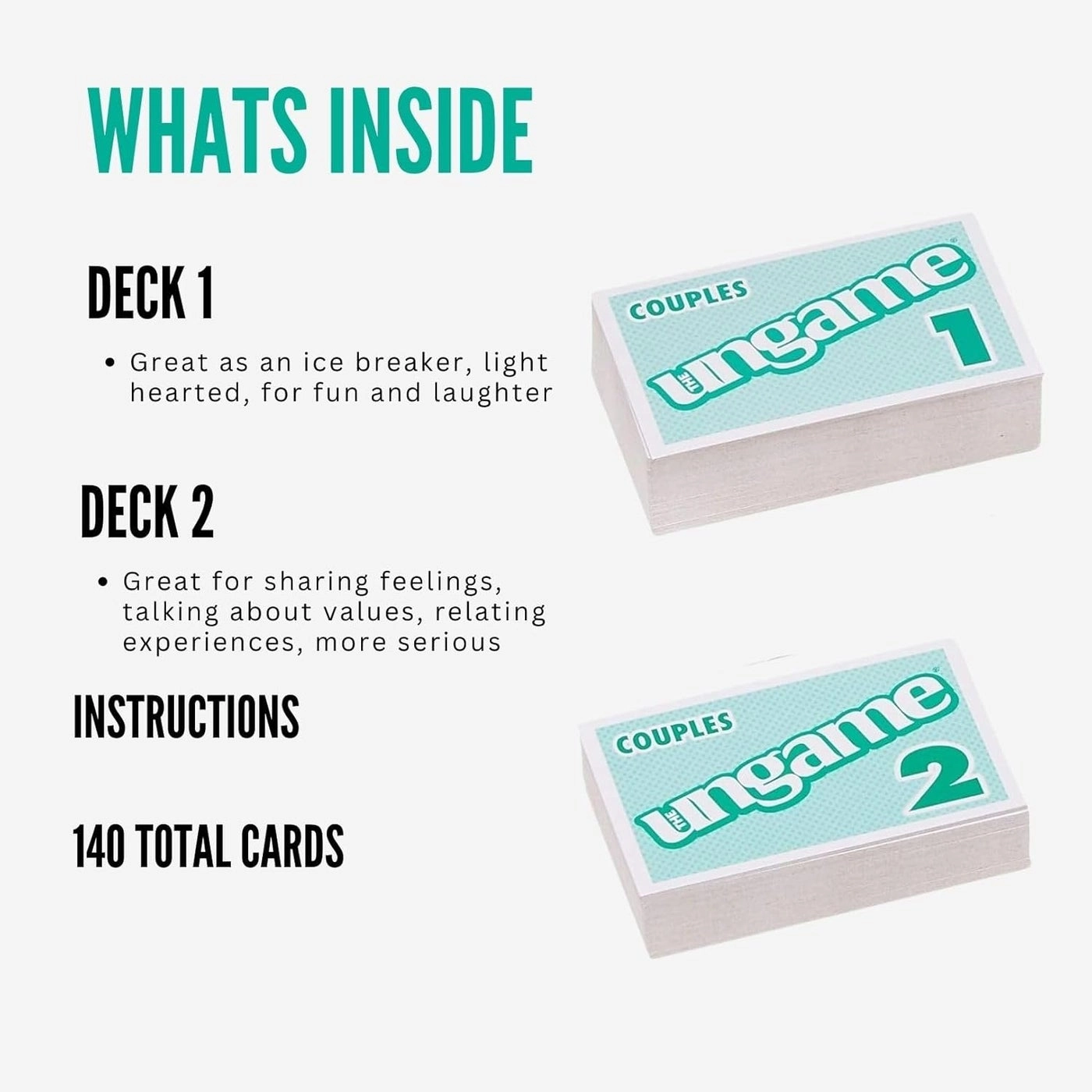 Pocket Ungame: Couples Version - Card Game