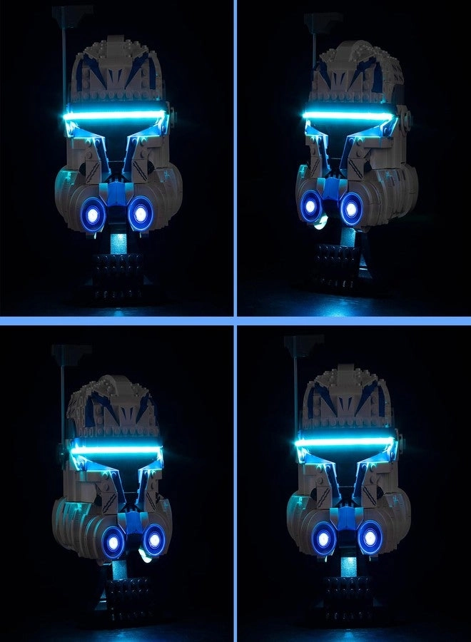 LED Light Kit - Compatible with Lego Captain Rex Helmet Set 75349 DIY Lighting 2023 Series