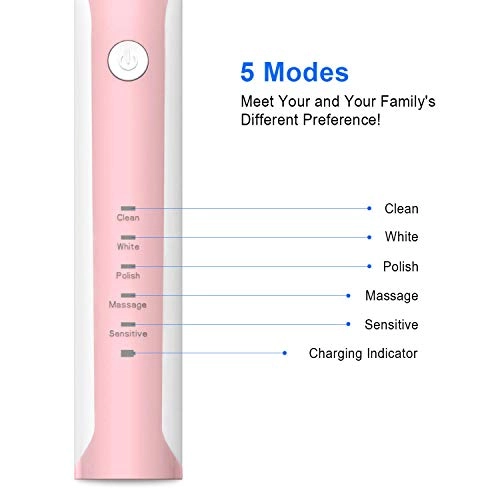 Sonic Toothbrush - 5 Functions USB Charging