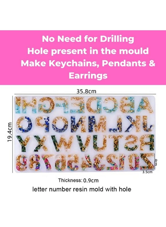 Resin Keychain Making Set - Diy Kit With Moulds Multicolor