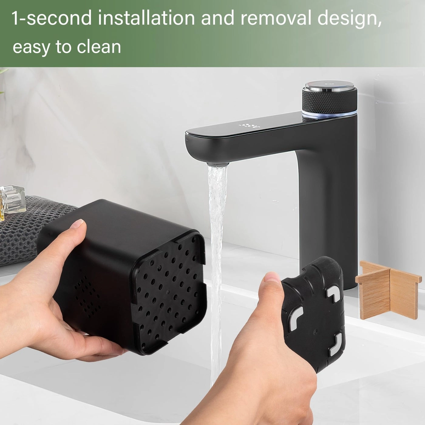 Toothbrush Holder - Matte White Bamboo