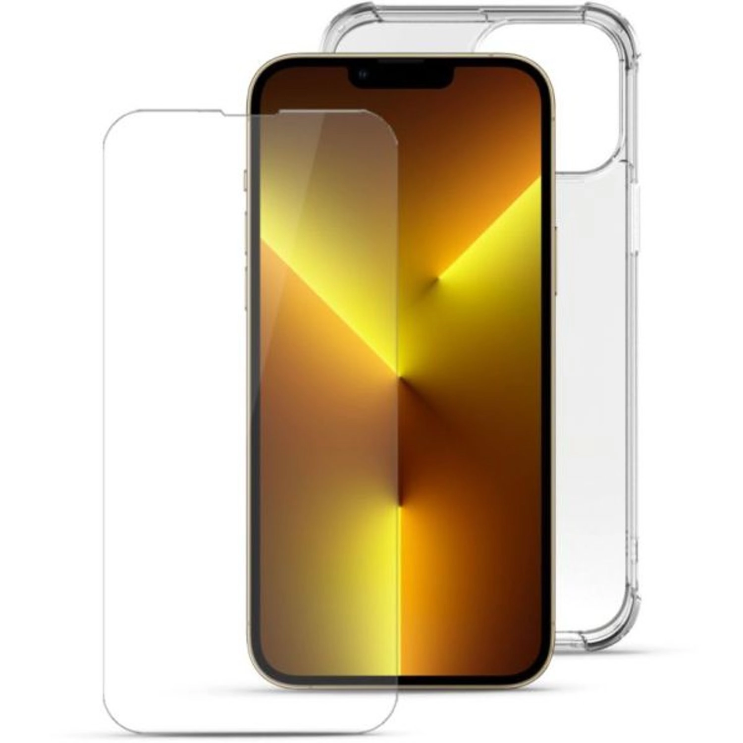 Clear Case With Screen Protector for iPhone 13 Pro