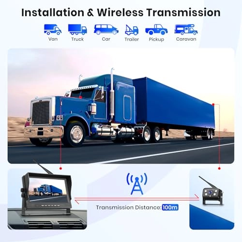 Wireless Digital Reversing Camera - Night Vision Wireless 1024X600