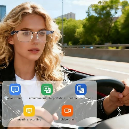 AI Smart Glasses - 116 Languages Bluetooth 5.4 UV400
