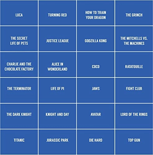 Guess The Name of The Movies - 48 piece(s)
