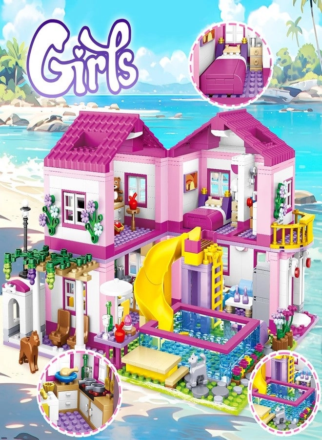 Summer Villa Friends Building Set - Girls 1018pcs