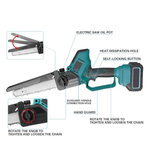 Mini Chain Saw - 8in 21V 1500mAh