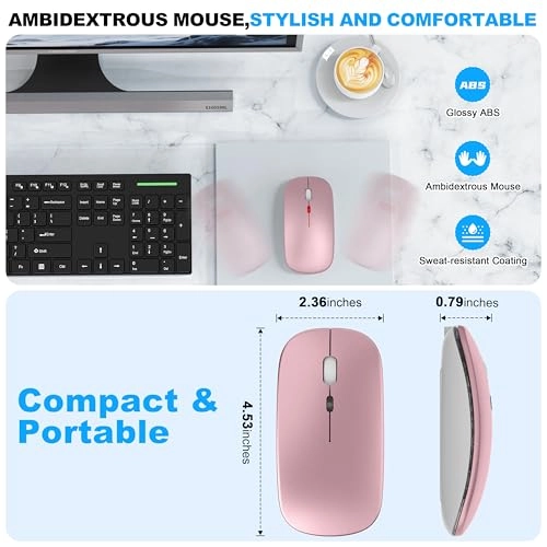 Rechargeable Silent Slim Mouse - Bluetooth